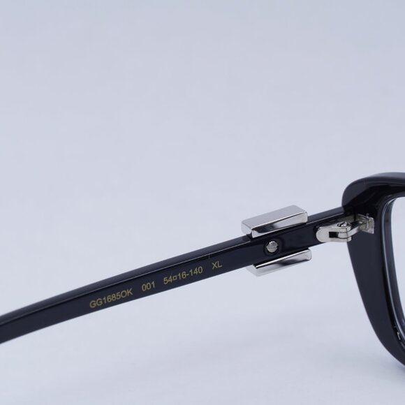 🕶️ New Gucci GG1685OK 001 Eyeglasses - Shiny Black Frame - Picture 7 of 11